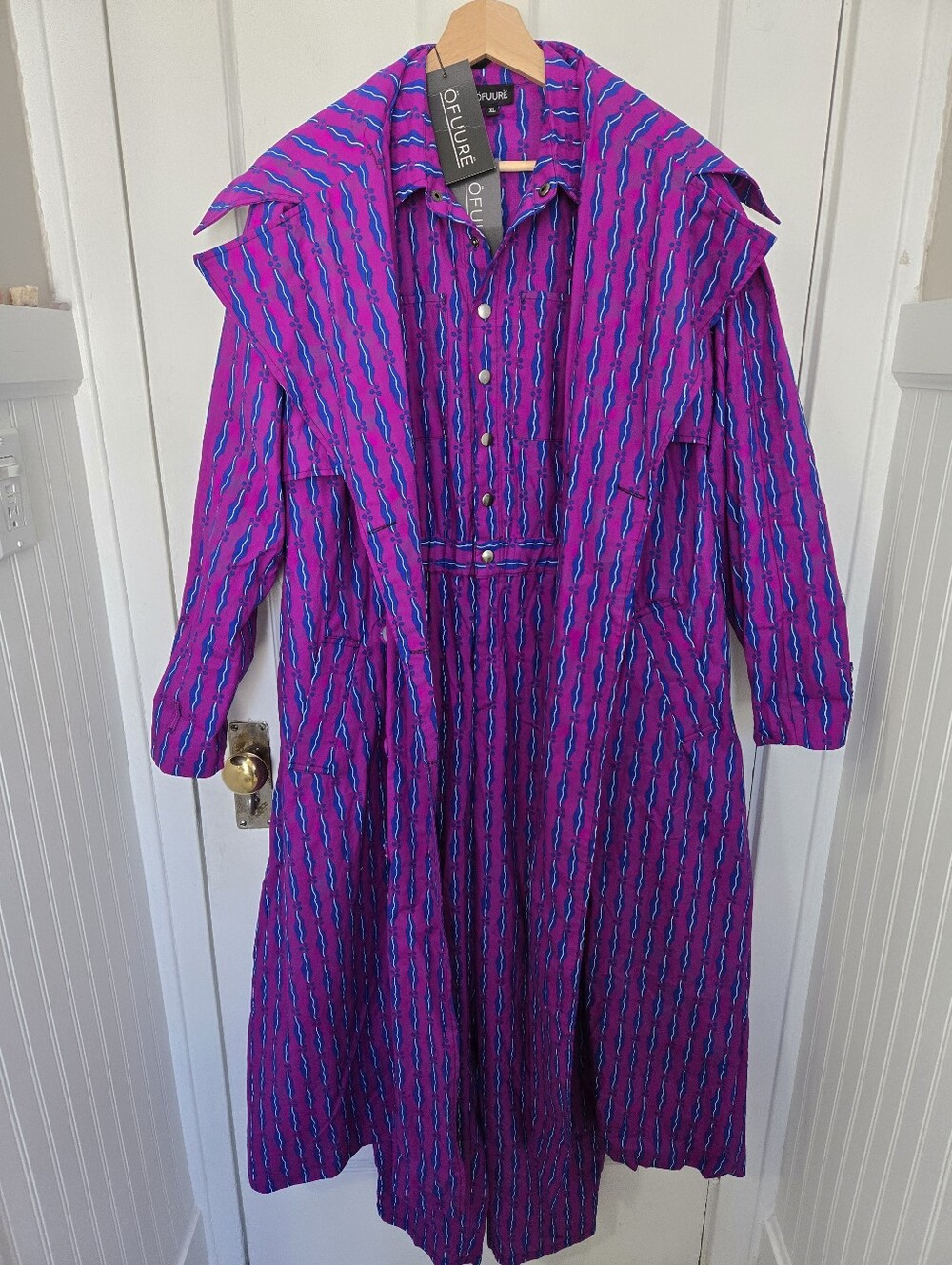 NWT ÖFUURË Women's Jumper & Jacket Set Size XL African Ankara Print Statement